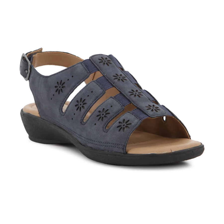 Soft Style Hush Puppies Zelda Sandals Navy Leather