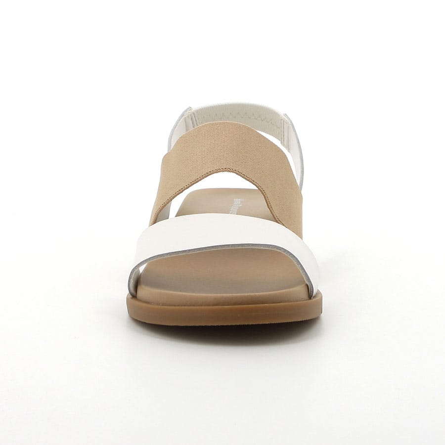 Soft Style Hush Puppies Zura Leather Sandals White