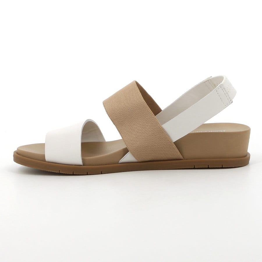 Soft Style Hush Puppies Zura Leather Sandals White