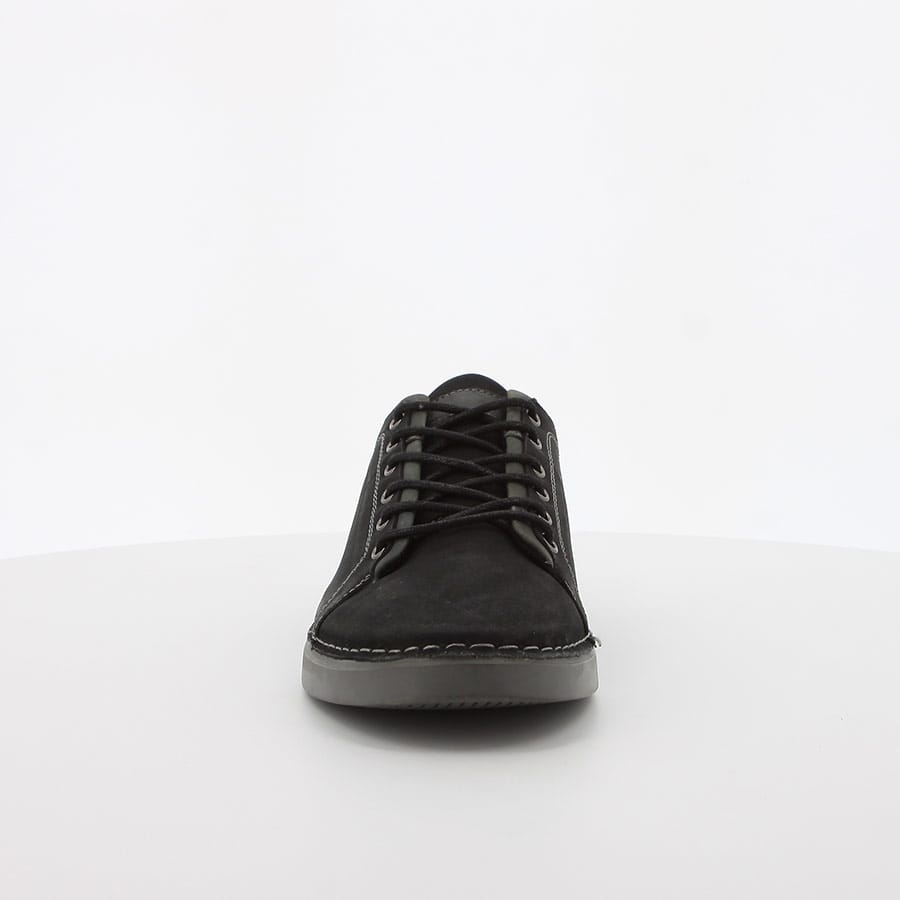 Soft Style Keano Lace Up Casuals Black Suede