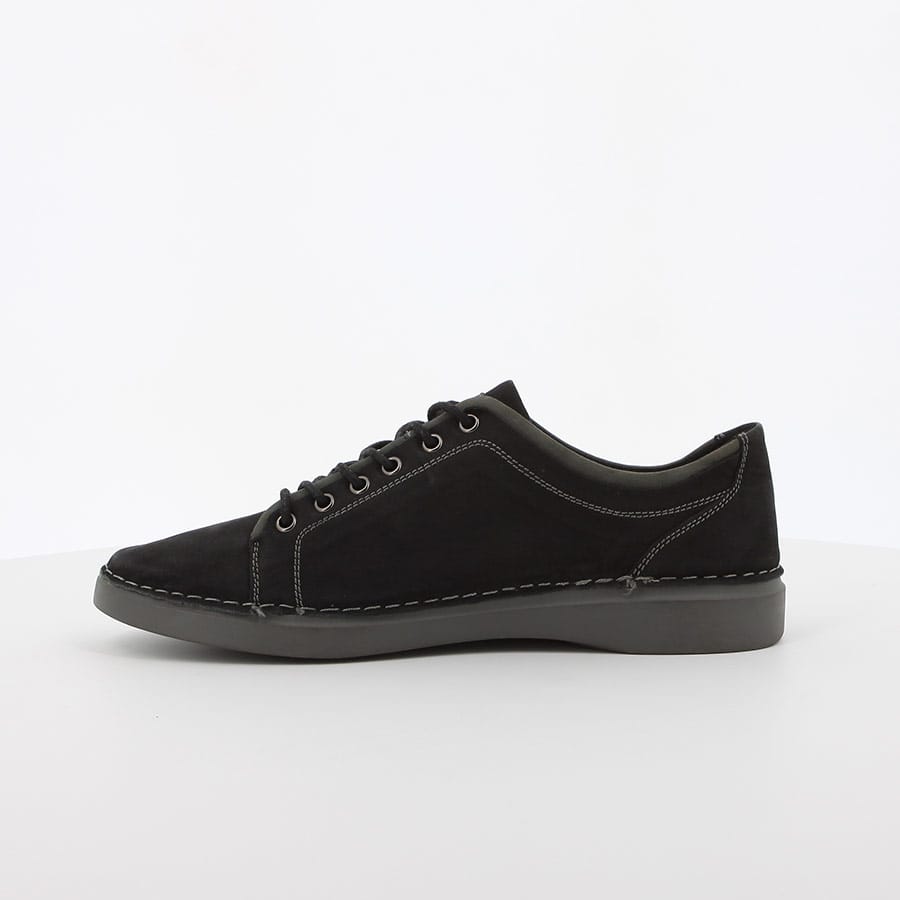 Soft Style Keano Lace Up Casuals Black Suede