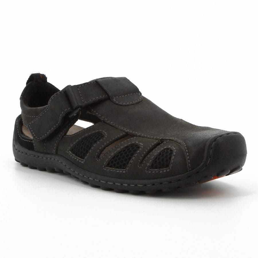 Soft Style Nebula Leather Sandals Black