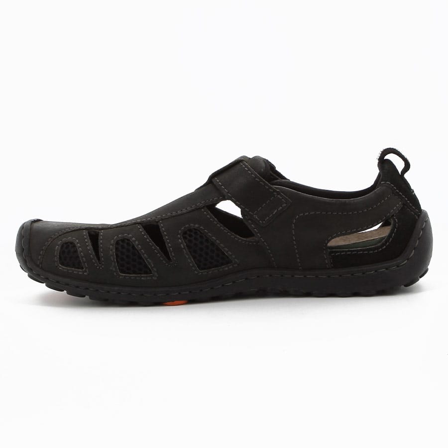 Soft Style Nebula Leather Sandals Black