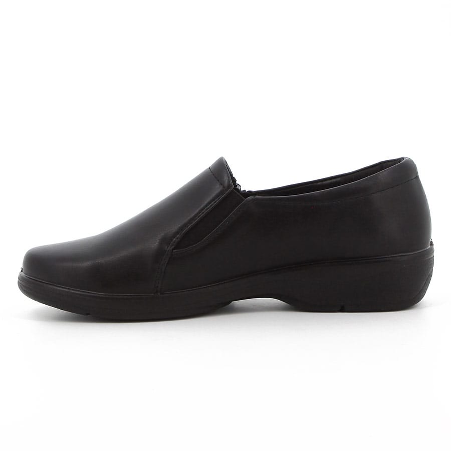 Soft Style Soft Jillian Flats With Side Zips Black