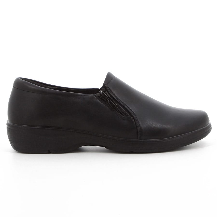 soft style Soft Jillian Flats With Side Zips Black