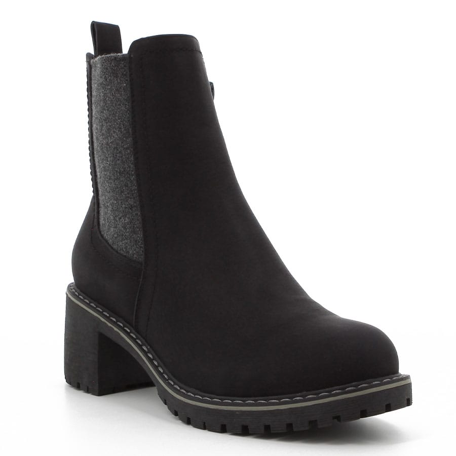 Soft Style Soft Jimi Contrast Ankle Boots Black