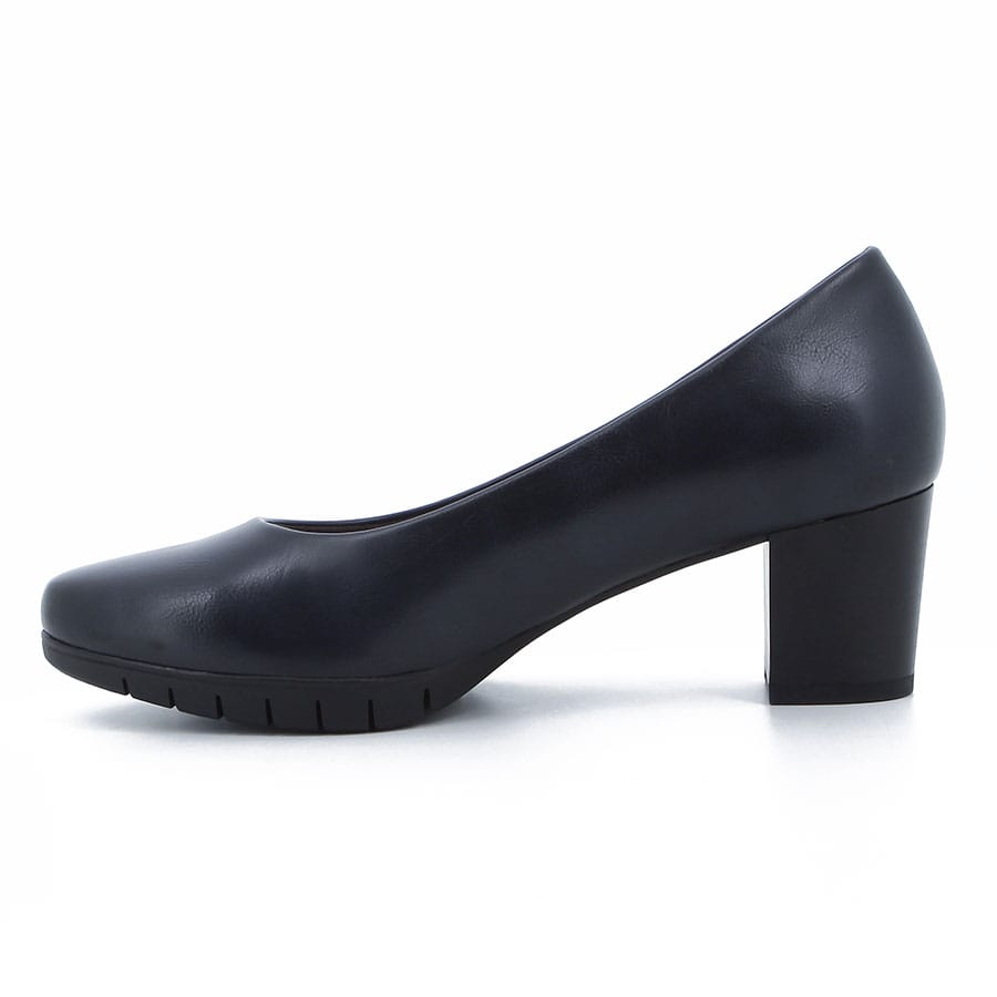 Soft Style Soft Makana Mid Block Heel Courts Navy