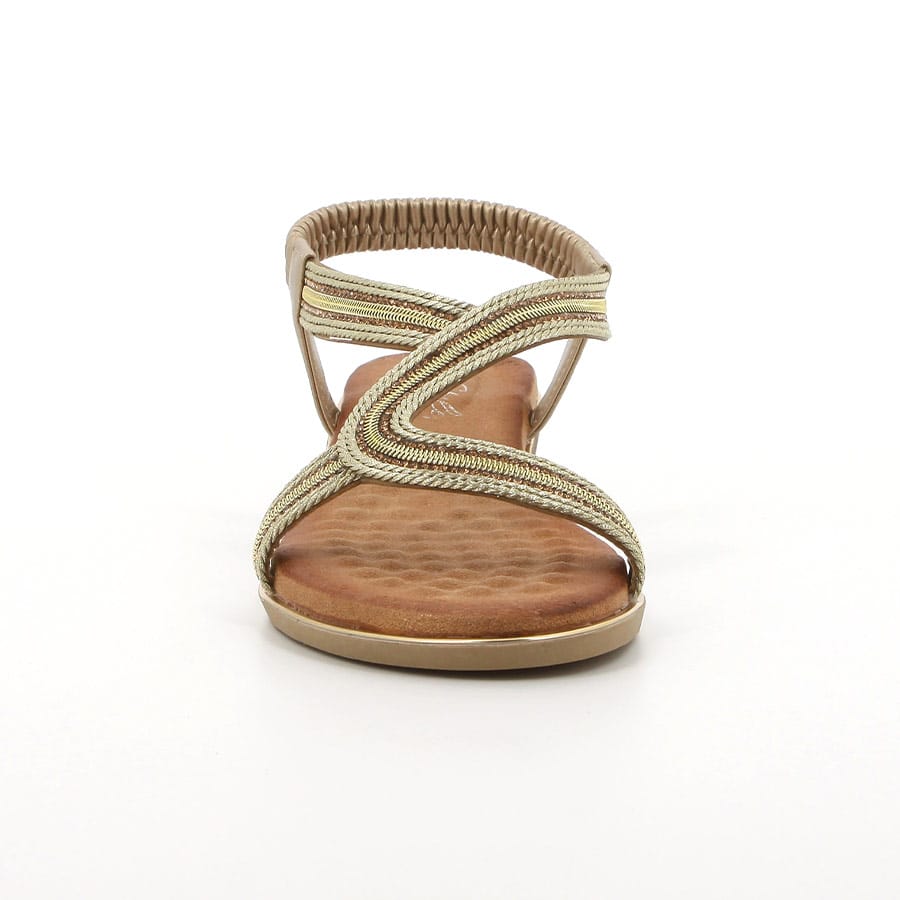 Soft Style Soft Naila Sandal Wedges Light Gold