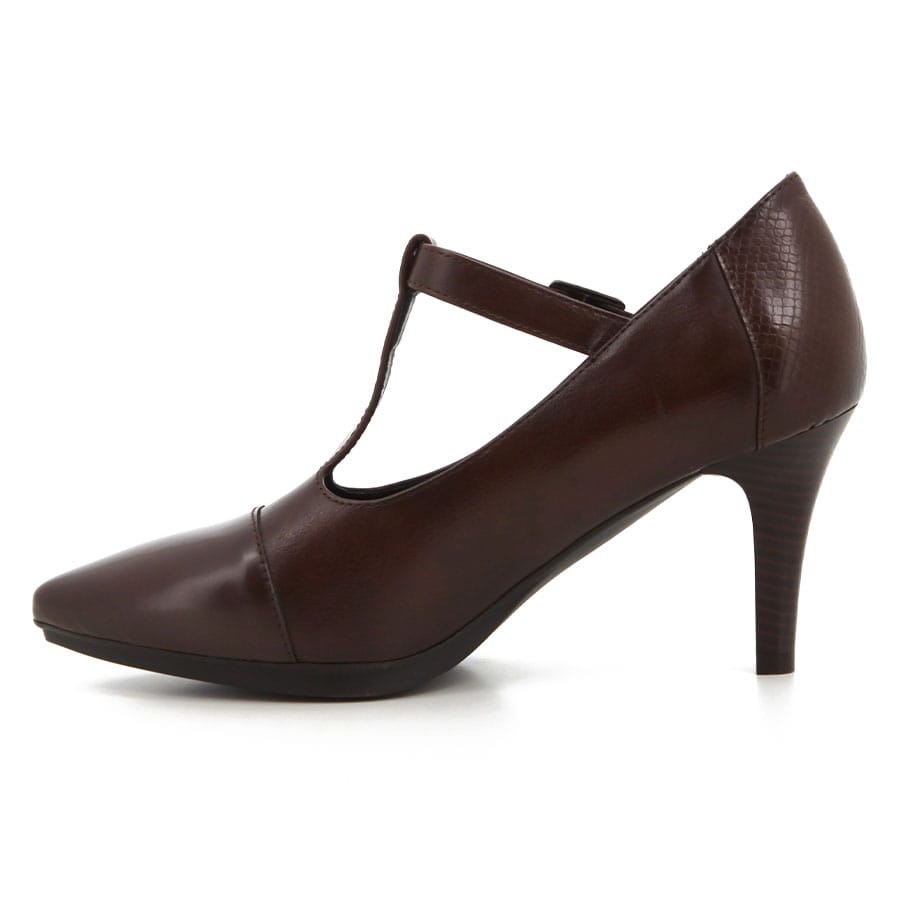 Soft Style Soft Phoenix Mid Heels Chocolate