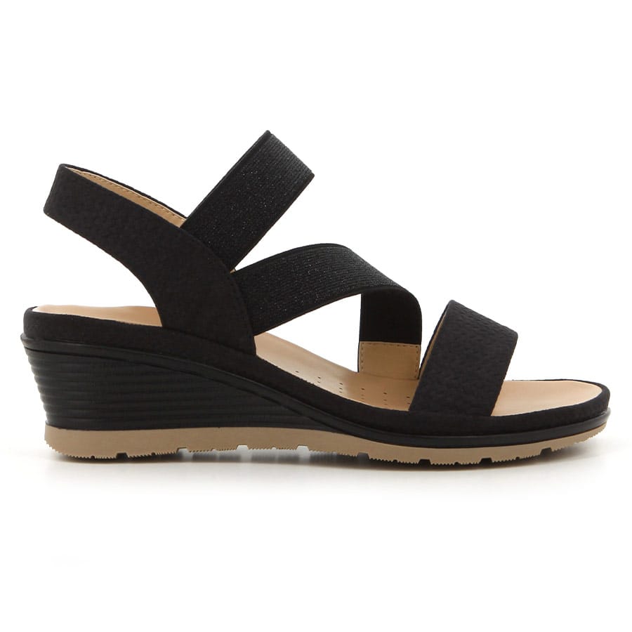 soft style Soft Promise Wedge Sandals Black