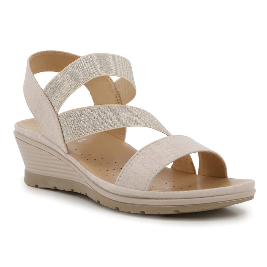 Soft Style Soft Promise Wedge Sandals Stone