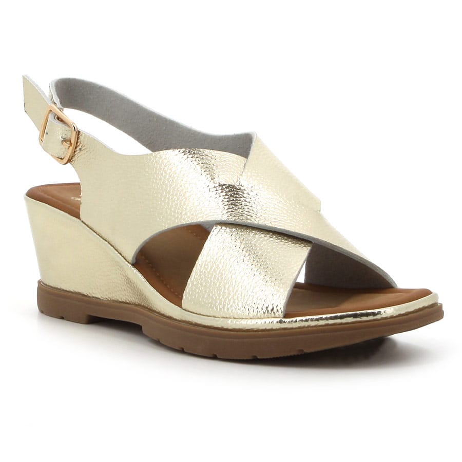 Soft Style Soft Ranee Wedge Sandals Light Gold