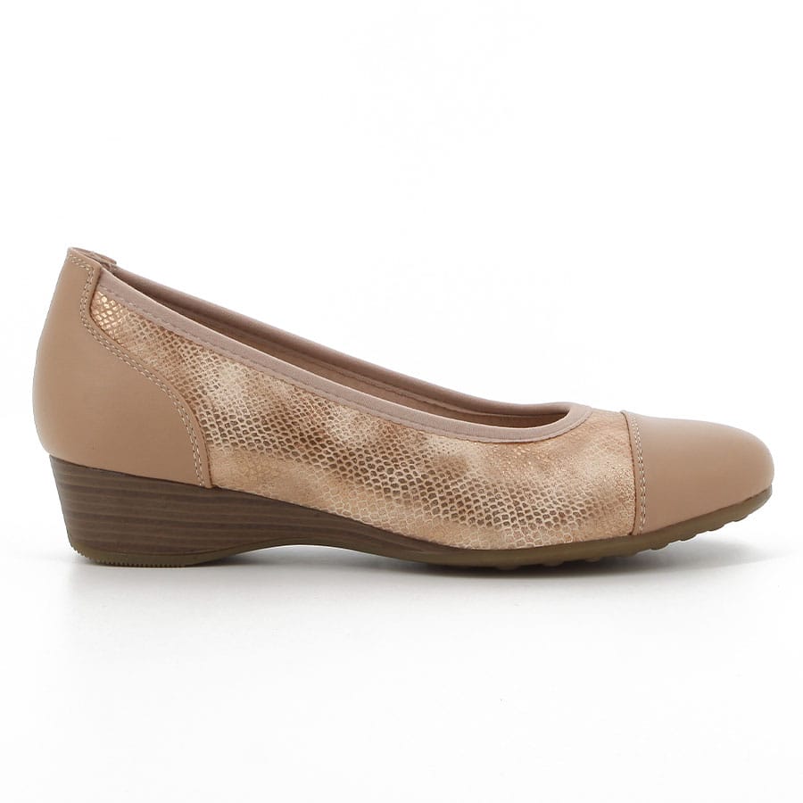 soft style Soft Rishelle Wedges Rose Gold Reptile