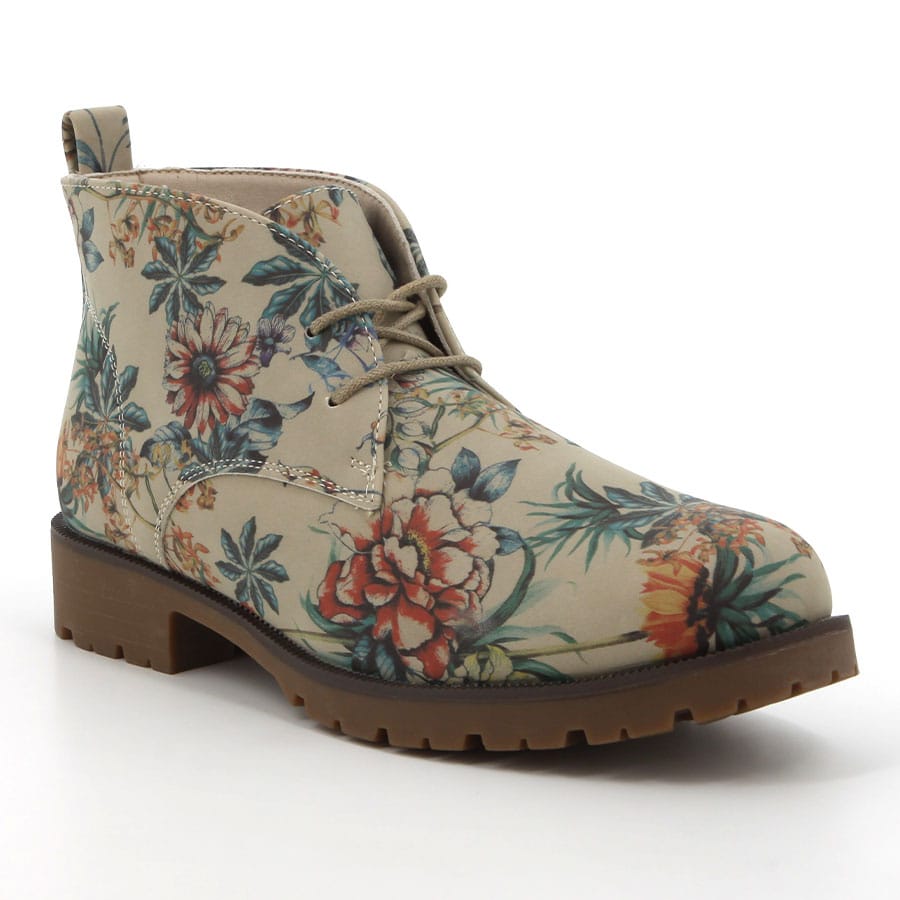 Soft Style Soft Sampson Printed Ankle Boots Taupe
