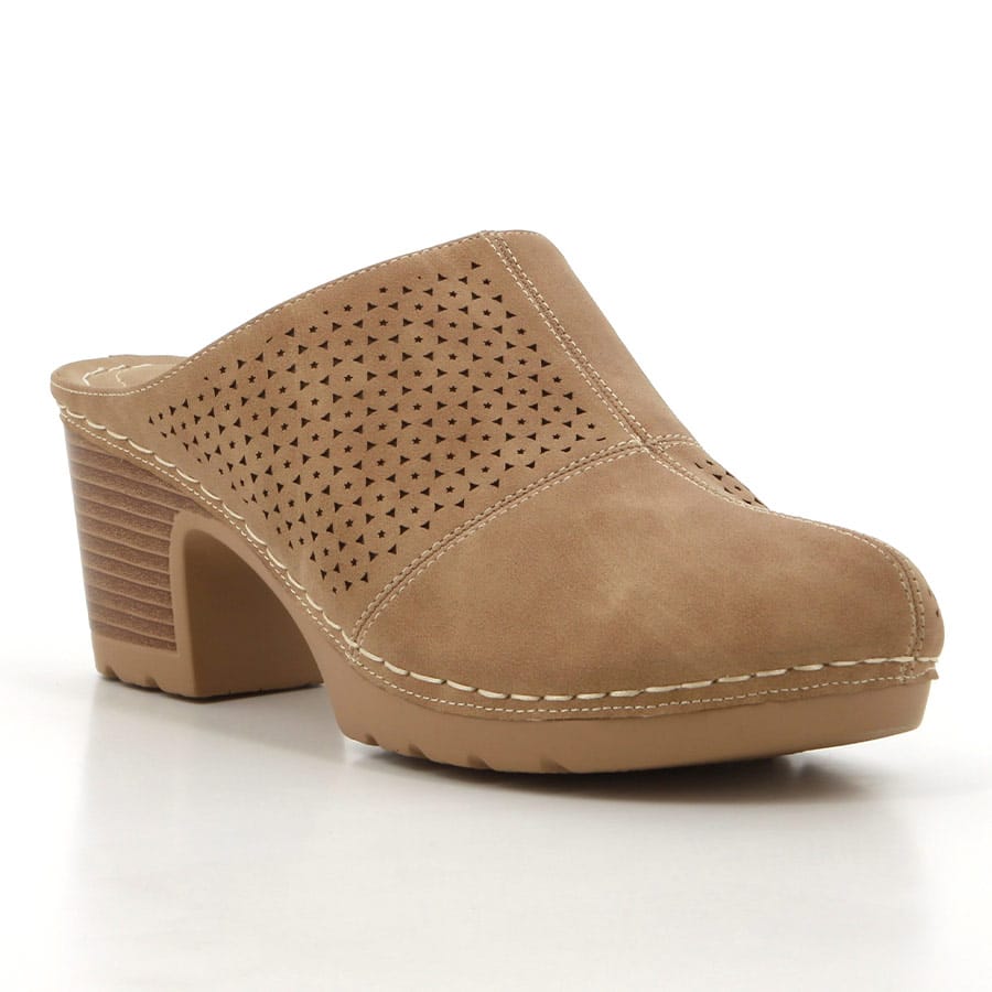 Soft Style Soft Seanna Clog Heels Mocha
