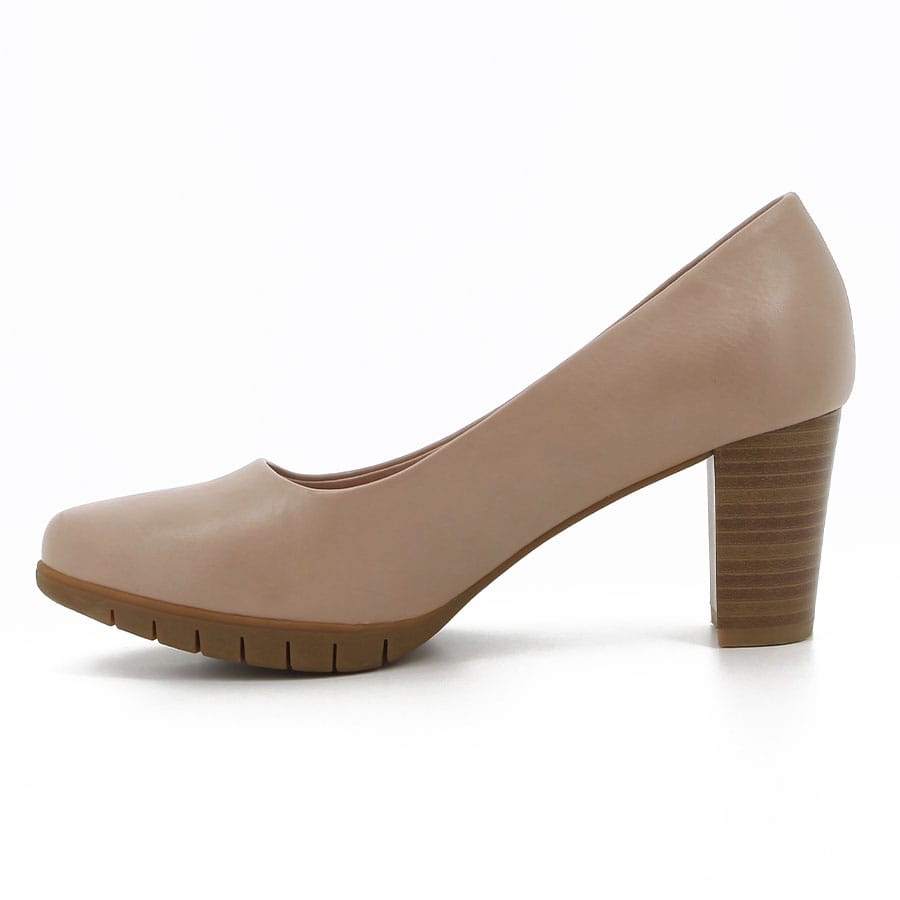 Soft Style Soft Sian Block Heel Courts Nude
