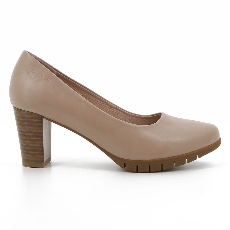 soft style Soft Sian Block Heel Courts Nude