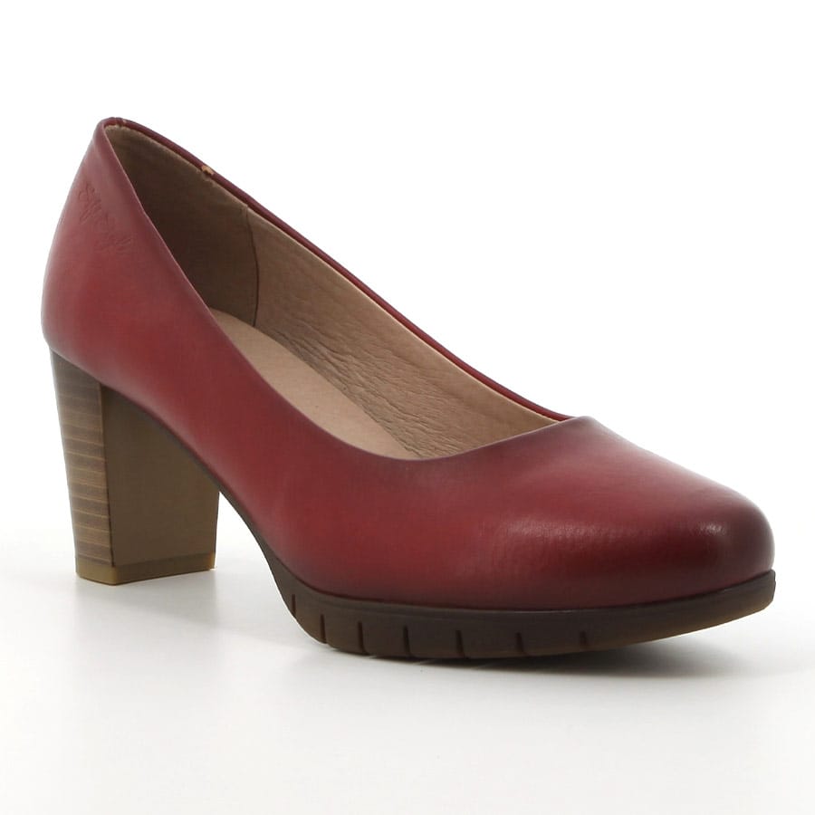 Soft Style Soft Sian Mid Heels Deep Red
