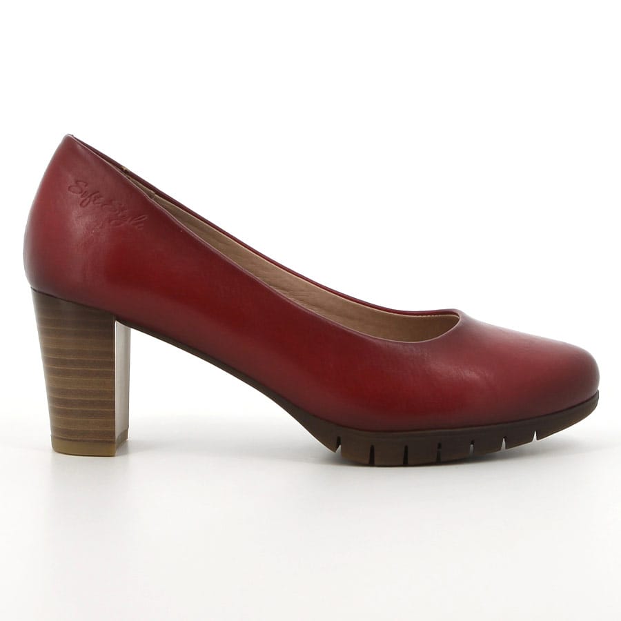 soft style Soft Sian Mid Heels Deep Red