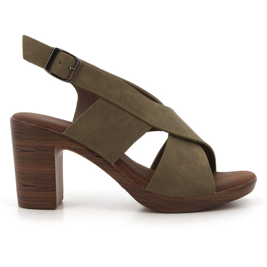 soft style Soft Tharin Heeled Sandals Olive