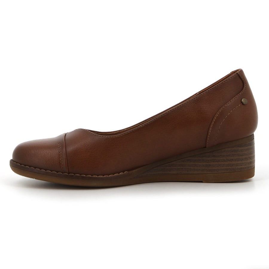 Soft Style Soft Walden Low Wedge Cognac