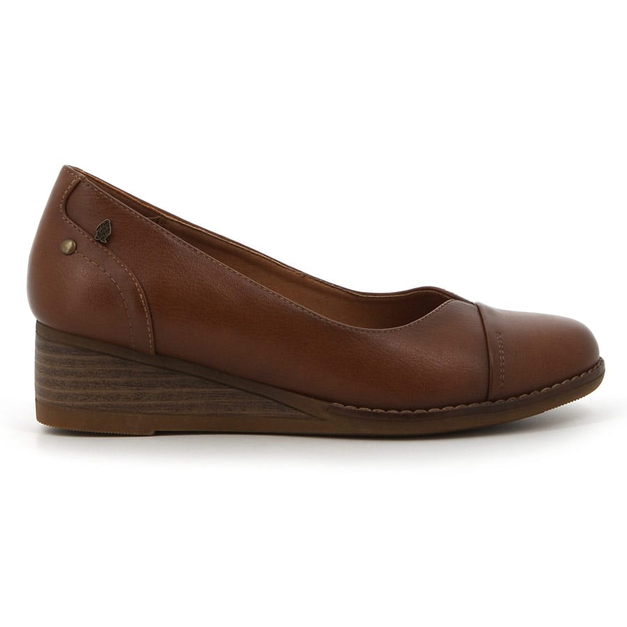 soft style Soft Walden Low Wedge Cognac
