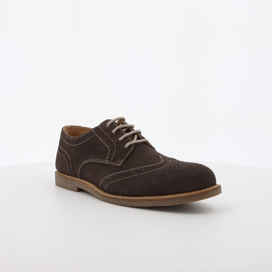 Soft Style Taurus Lace Up Shoes Brown Suede