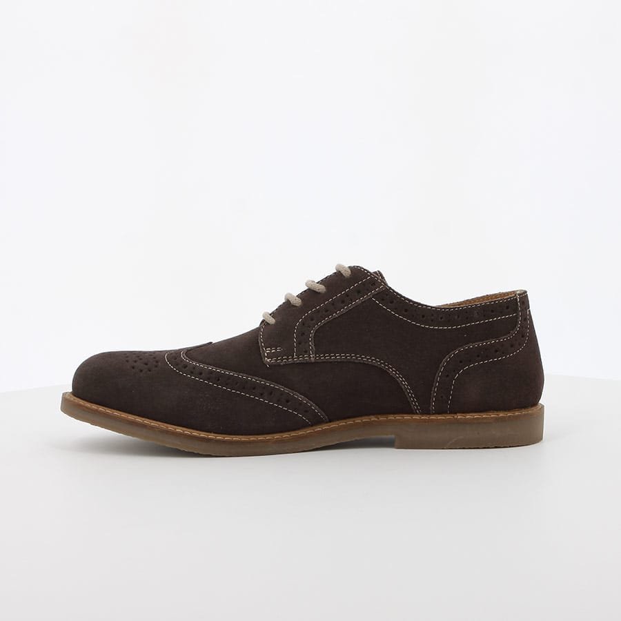 Soft Style Taurus Lace Up Shoes Brown Suede