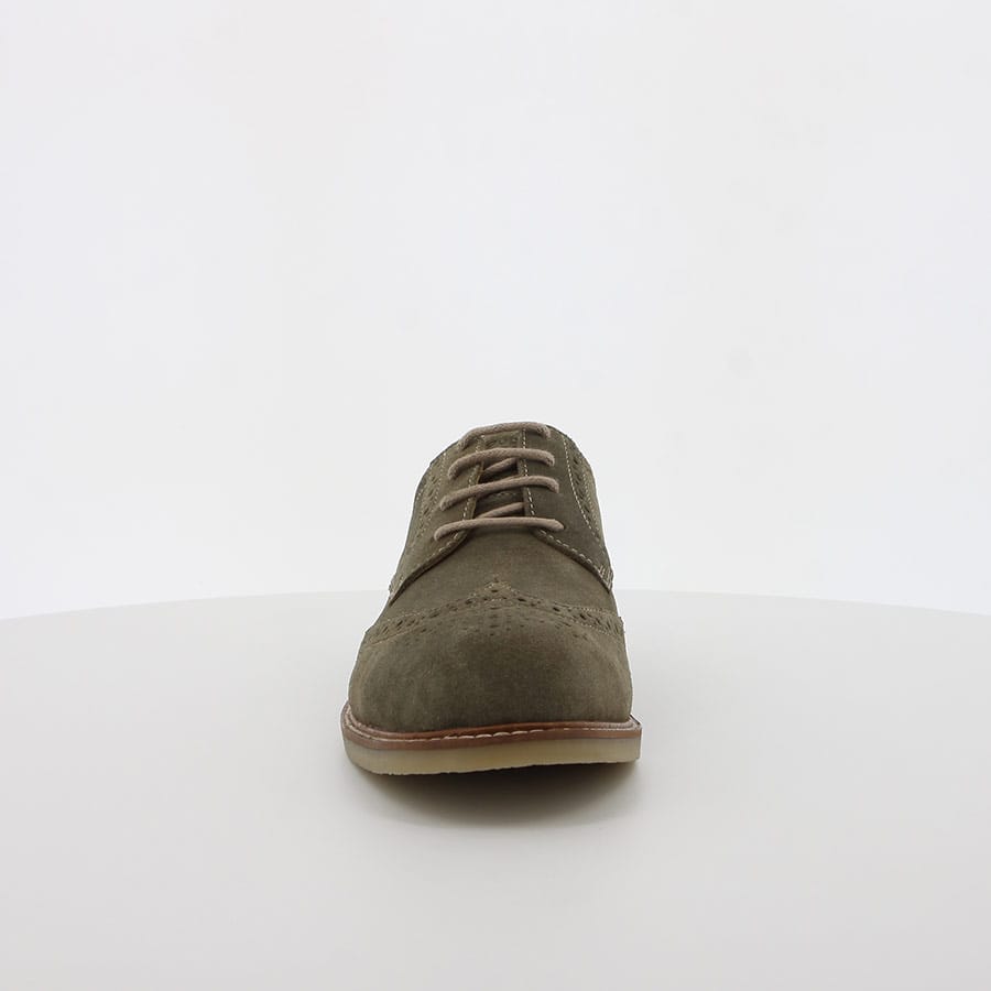 Soft Style Taurus Lace Up Shoes Olive Suede