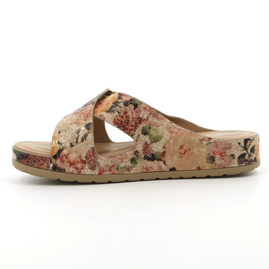 Soft Style Soft Tanika Crackle Comfort Sandals Taupe