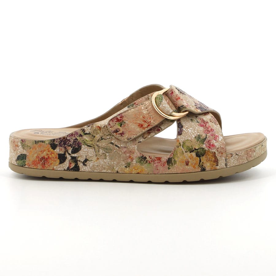 soft style Soft Tanika Crackle Comfort Sandals Taupe