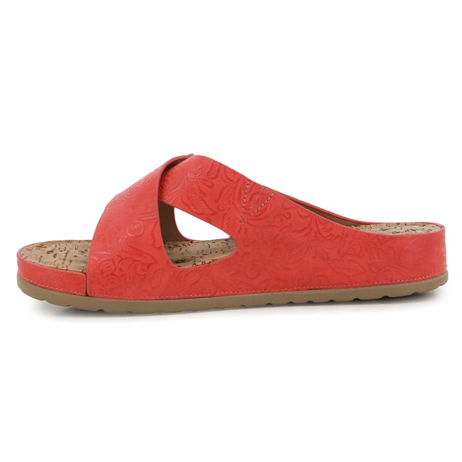 Soft Style Soft Tanika Emboss Comfort Sandals Coral