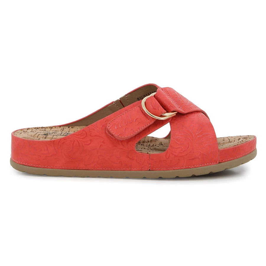 soft style Soft Tanika Emboss Comfort Sandals Coral
