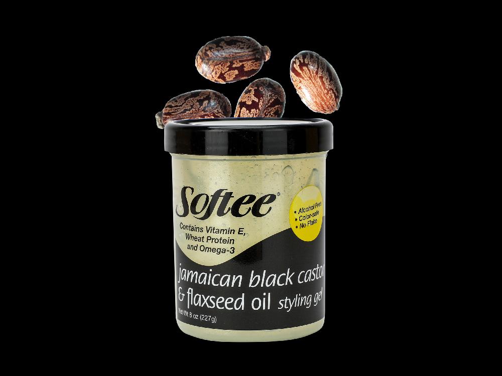 Softee 8oz Softee Jamaican Black Castor Oil & Flaxseed Gel