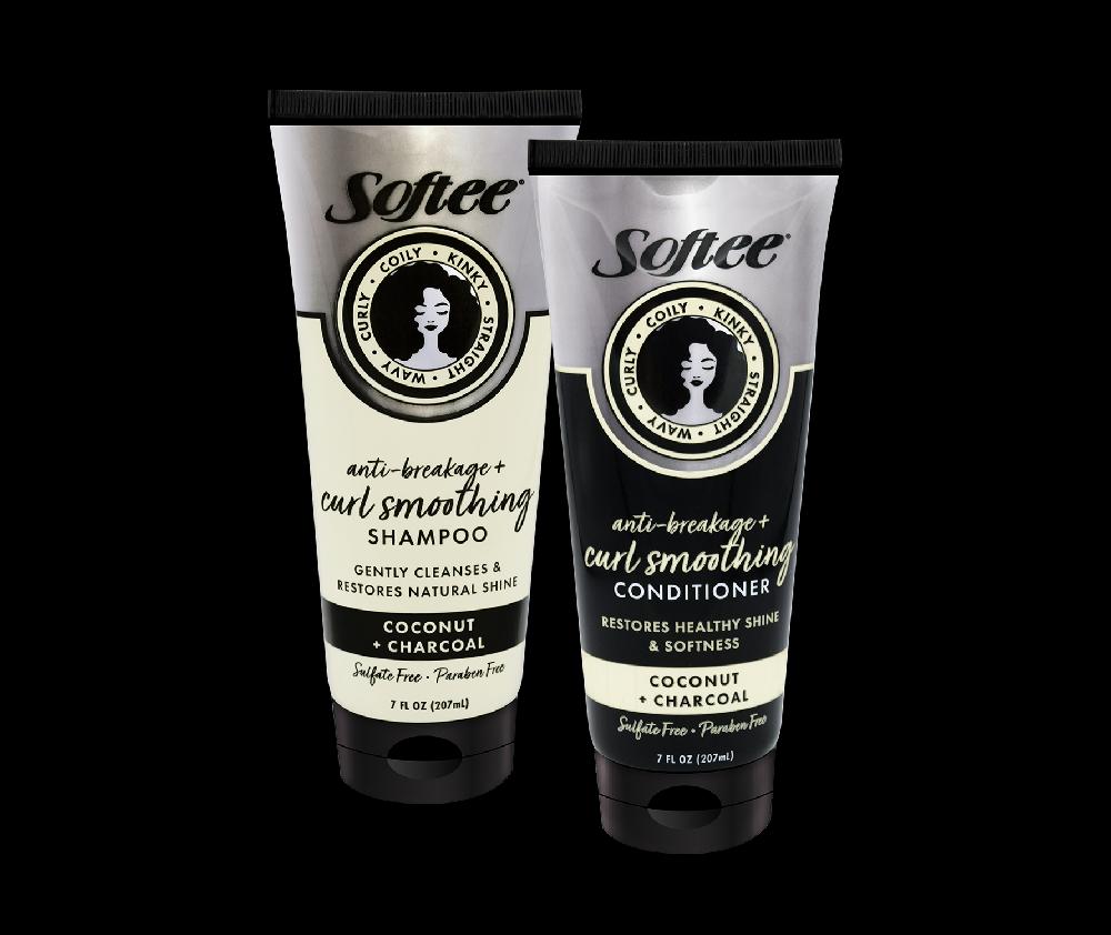 Softee Coconut + Charcoal Anti-Breakage & Curl Smoothing Conditioner