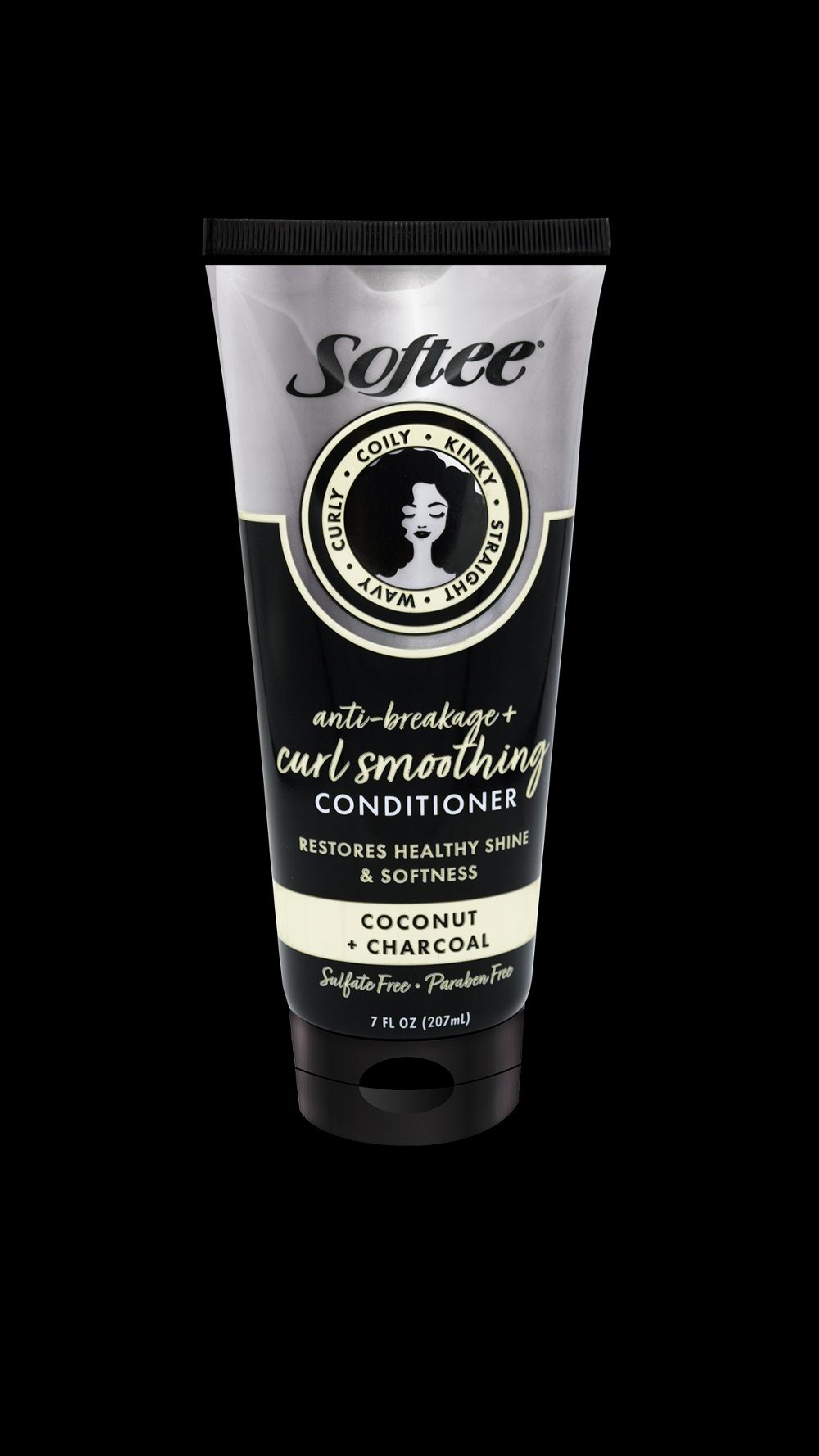 softee Coconut + Charcoal Anti-Breakage & Curl Smoothing Conditioner