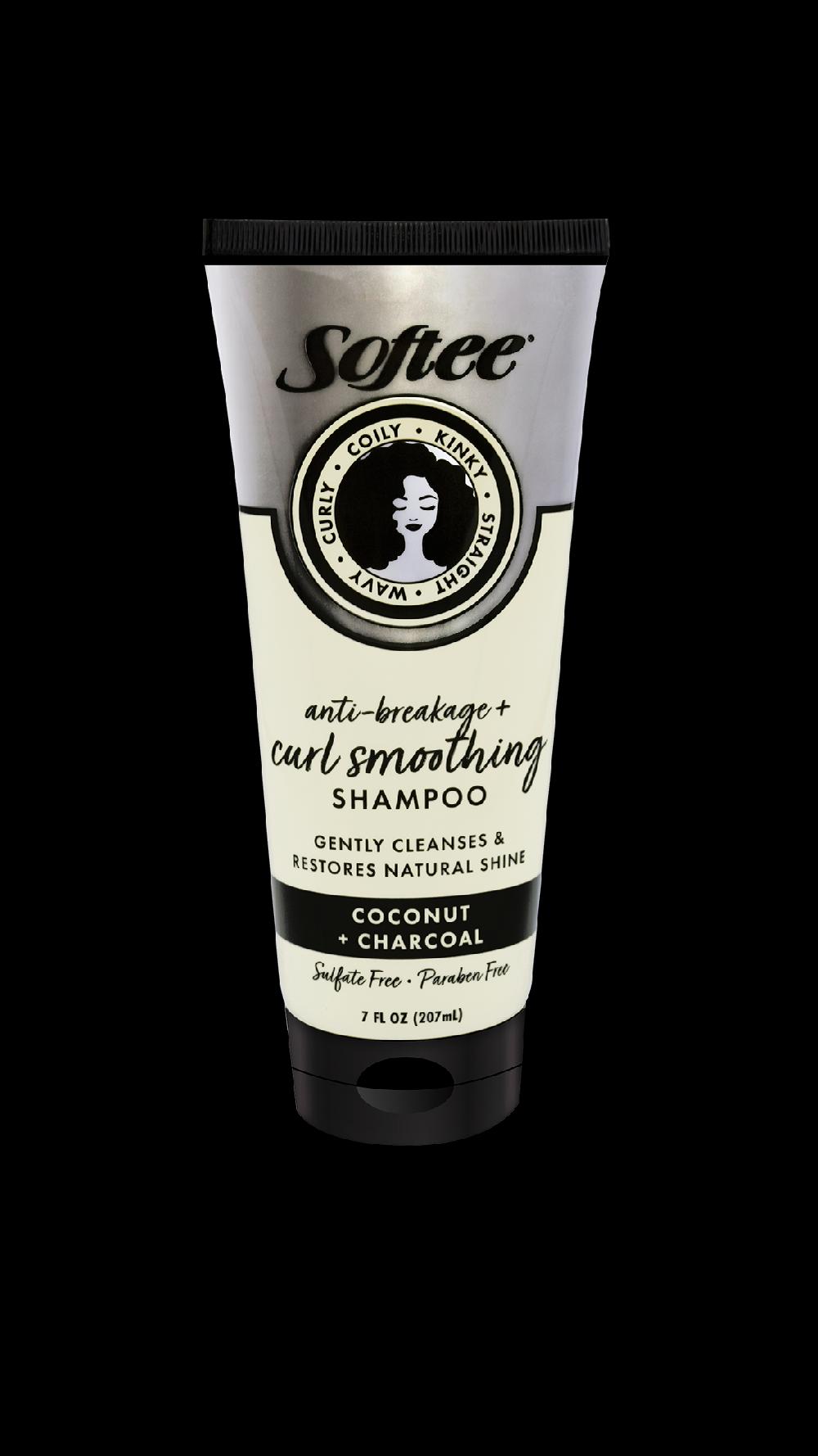 softee Coconut + Charcoal Anti-Breakage & Curl Smoothing Shampoo
