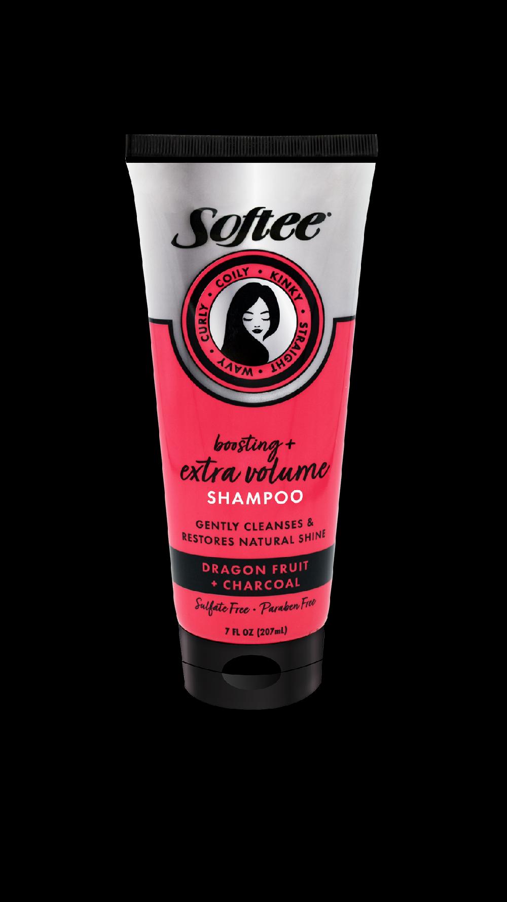 softee Dragon Fruit + Charcoal Boosting & Extra Volume Shampoo