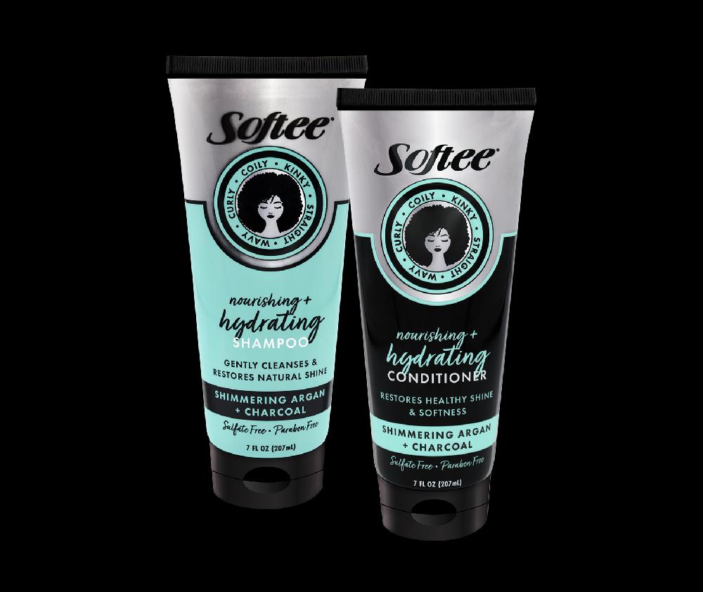 Softee Shimmering Argan + Charcoal Nourishing & Hydrating Conditioner