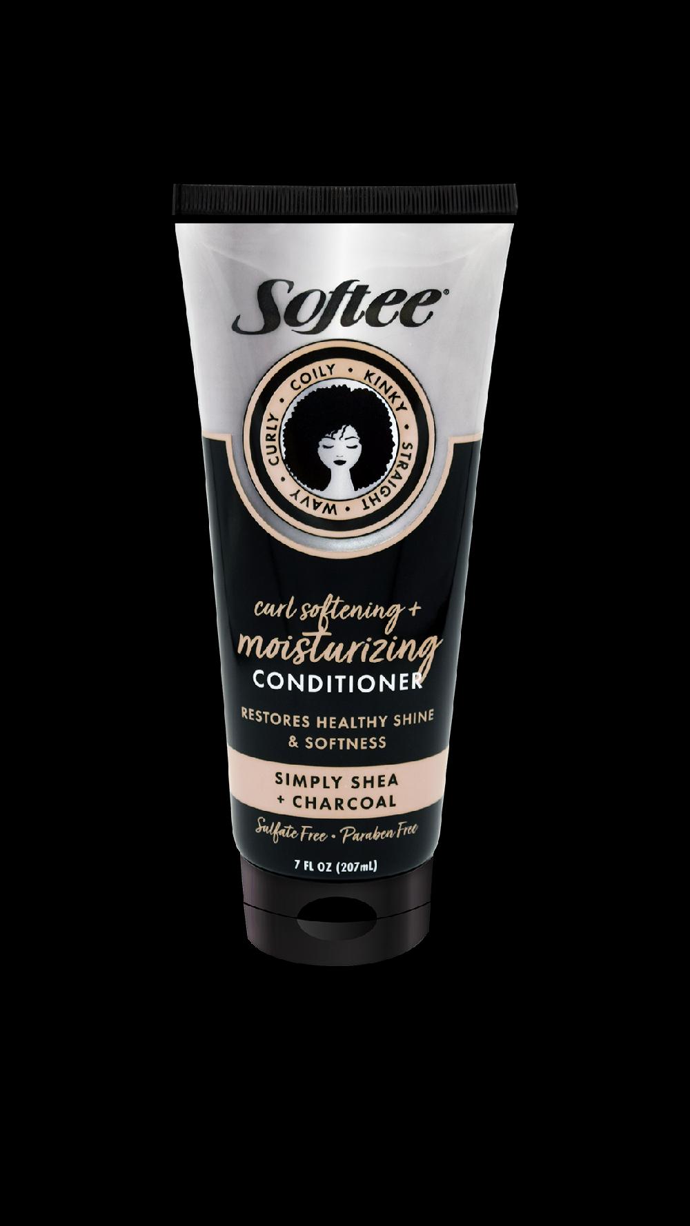 softee Simply Shea + Charcoal Curl Softening & Moisturizing Conditioner