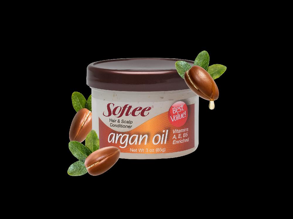Softee 3oz Argan Oil Hair And Scalp Conditioner