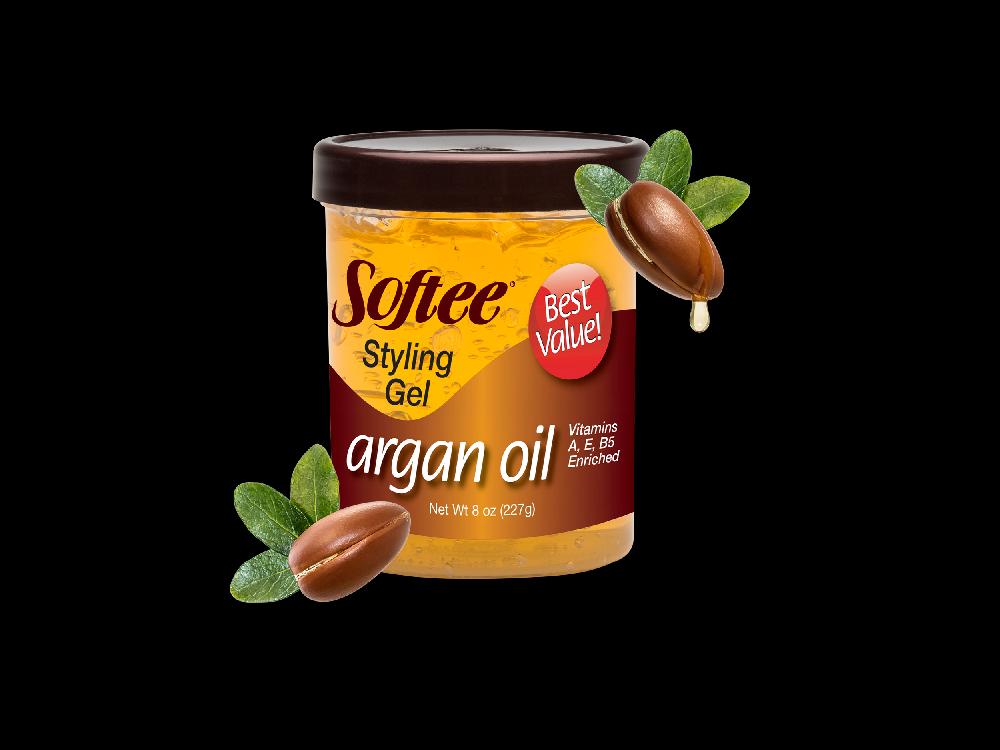softee 8oz Softee Argan Oil Styling Gel
