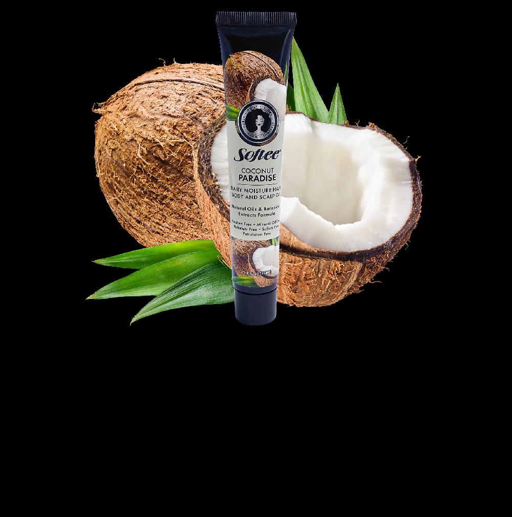 softee Coconut Paradise Hair Body & Scalp Oil