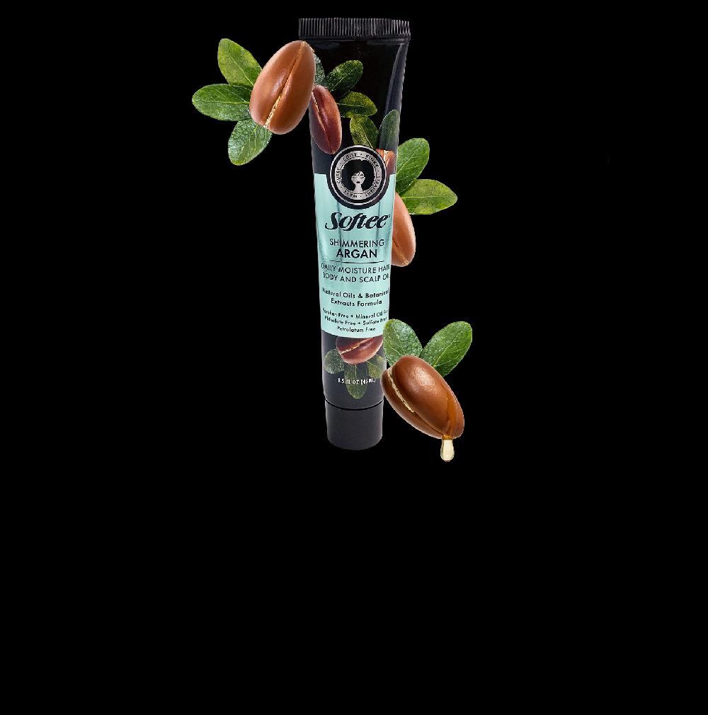 softee Shimmering Argan Hair Body & Scalp Oil
