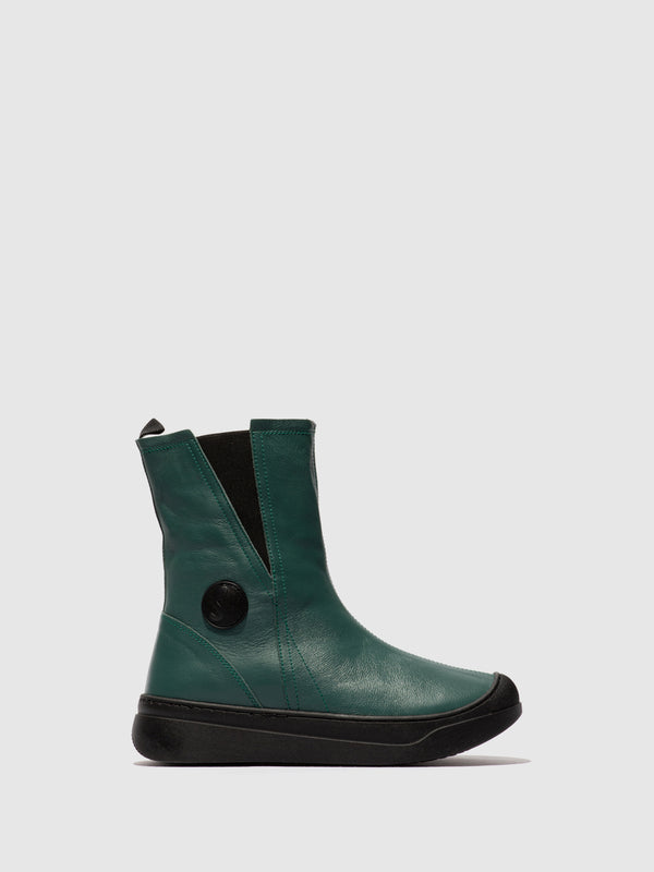 Softinos Chelsea Boots AMBE757SOF TEAL W/BLACK ELASTIC
