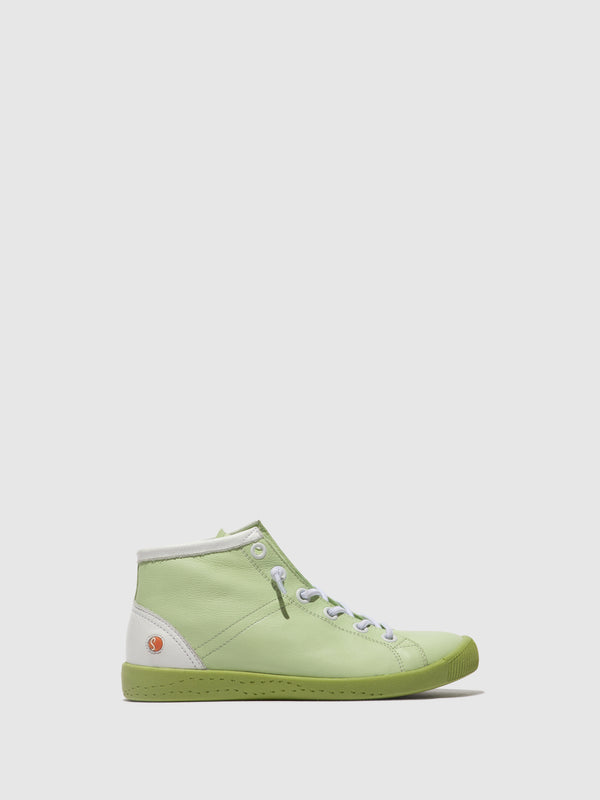 softinos Elasticated Ankle Boots ISLEEN586SOF LIGHT GREEN (AVOCADO SOLE)