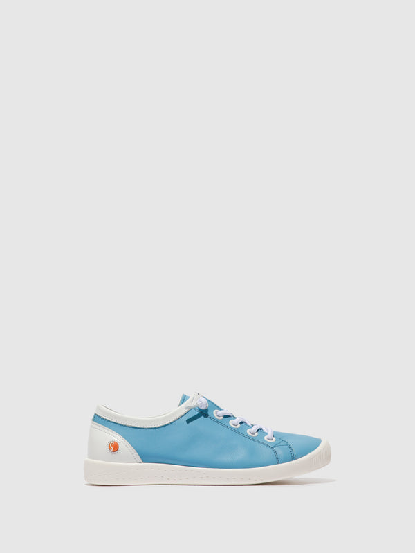 softinos Elasticated Trainers ISLAII557SOF SKY BLUE/ WHITE