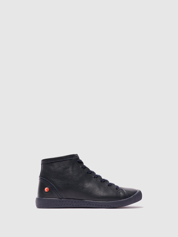 Softinos Lace-up Ankle Boots IBBI653SOF NAVY W/NAVY SOLE