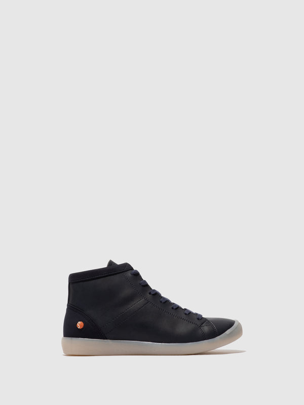 Softinos Lace-up Ankle Boots ISLEEN268SOF NAVY W/NAVY VEGAN SUEDE