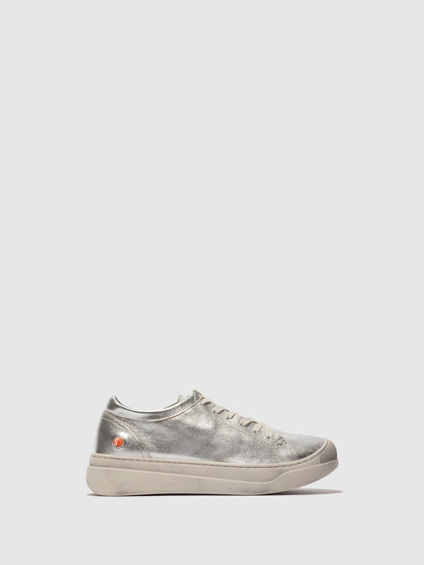 softinos Lace-up Trainers APOR794SOF LAMINATO SILVER